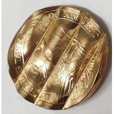 UNITED STATES OF AMERICA UNDATED . ONE 1 DOLLAR . ERROR . WAFFLED COIN